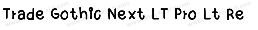 Trade Gothic Next LT Pro Lt Regula字体转换
